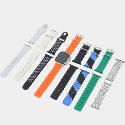 Y80 Ultra Smart Watch – 8 Straps, 49mm Display